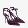 Afia Mesh 100 Winter Bloom satijnen pumps met gerimpelde tule