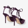 Afia Mesh 100 Winter Bloom satijnen pumps met gerimpelde tule