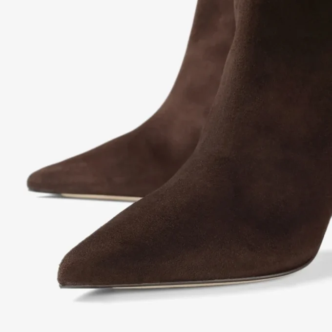 Alizze Knee Boot 85 Chocoladebruine suède kniehoge laarzen Alizze Knee Boot 85 Chocoladebruine suède kniehoge laarzen