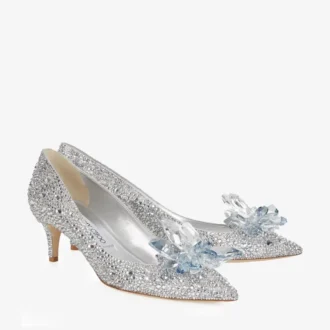 Allure pumps met puntige neus en kristallen versiering