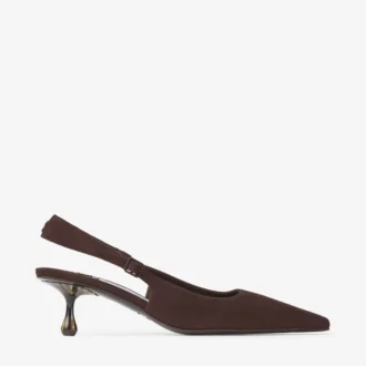 Amel 50 chocoladebruine suède pumps