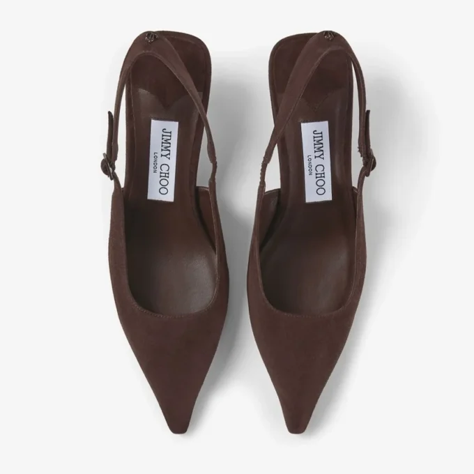 Amel 50 chocoladebruine suède pumps Amel 50 chocoladebruine suède pumps