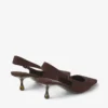 Amel 50 chocoladebruine suède pumps Amel 50 chocoladebruine suède pumps