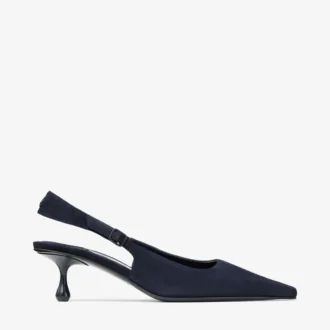 Amel 50 Marine suède slingbacks