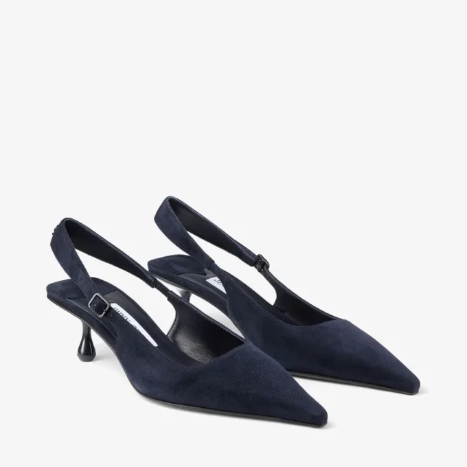 Amel 50 Marine suède slingbacks Amel 50 Marine suède slingbacks