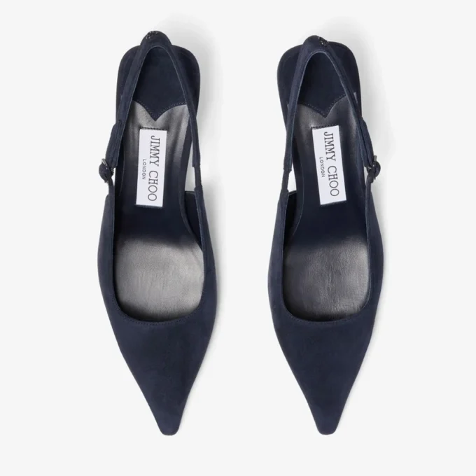 Amel 50 Marine suède slingbacks Amel 50 Marine suède slingbacks