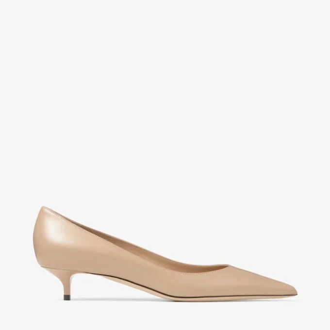 Amelia 35 Chai kalfsleren pumps Amelia 35 Chai kalfsleren pumps