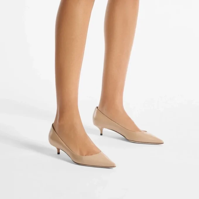 Amelia 35 Chai kalfsleren pumps Amelia 35 Chai kalfsleren pumps