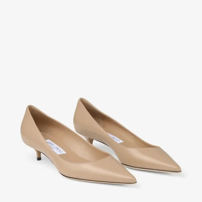 Amelia 35 Chai kalfsleren pumps Amelia 35 Chai kalfsleren pumps