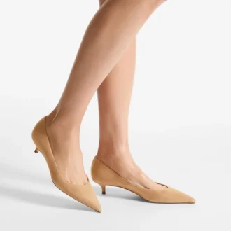 Amelia 35 Toffee suède pumps