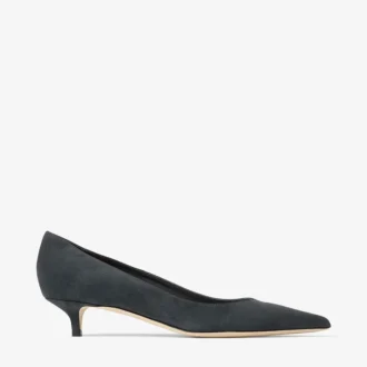 Amelia grafietkleurige suède pumps