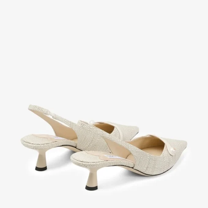 Amita 45 Slingbacks van natuurlijk fijn raffia Amita 45 Slingbacks van natuurlijk fijn raffia