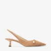 Amita 45 Toffee suède slingbacks Amita 45 Toffee suède slingbacks