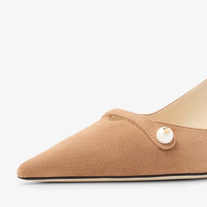 Amita 45 Toffee suède slingbacks Amita 45 Toffee suède slingbacks