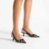 Amita 45 Zwarte Jimmy Choo-pumps van kant en spazzolato Amita 45 Zwarte Jimmy Choo-pumps van kant en spazzolato
