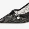 Amita 45 Zwarte Jimmy Choo-pumps van kant en spazzolato Amita 45 Zwarte Jimmy Choo-pumps van kant en spazzolato