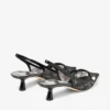 Amita 45 Zwarte Jimmy Choo-pumps van kant en spazzolato Amita 45 Zwarte Jimmy Choo-pumps van kant en spazzolato