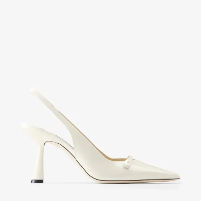 Amita 85 Latte lakleren slingbacks Amita 85 Latte lakleren slingbacks