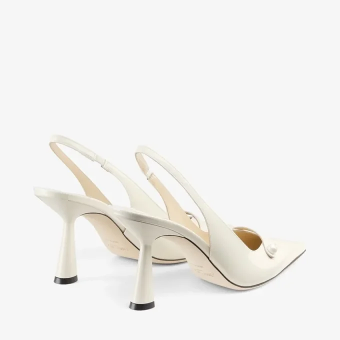 Amita 85 Latte lakleren slingbacks Amita 85 Latte lakleren slingbacks
