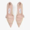 Aren Pump 65 Macaron-leren pumps met hartjesprint en parelbedeltje Aren Pump 65 Macaron-leren pumps met hartjesprint en parelbedeltje