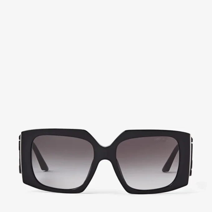 Ariana zwarte vierkante montuur zonnebril