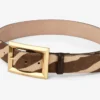 Arlie riem van ponyleer met natuurlijke zebraprint Arlie riem van ponyleer met natuurlijke zebraprint