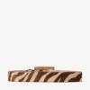 Arlie riem van ponyleer met natuurlijke zebraprint Arlie riem van ponyleer met natuurlijke zebraprint