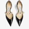 Aurelie 65 Zwarte lakleren pumps met spitse neus en parelversiering Aurelie 65 Zwarte lakleren pumps met spitse neus en parelversiering