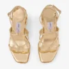 Ayla 110 Goudkleurig metallic leren sleehak