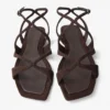 Ayla platte chocoladebruine suède ballerina’s