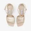 Azia 110 sandalen van goudkleurig metallic leer