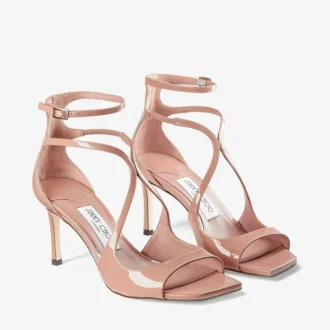 Azia 75 balletroze lakleren sandalen