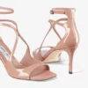 Azia 75 balletroze lakleren sandalen