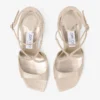 Azia 95 gouden metallic leren sandalen