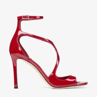 Azia 95 Ruby Red lakleren sandalen