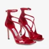 Azia 95 Ruby Red lakleren sandalen
