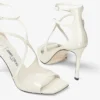 Azia 95 sandalen van latte-lakleer