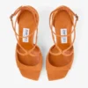 Azia 95 Sunset Orange suède sandalen
