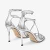 Azia 95 Zilveren sandalen van vloeibaar metaal