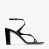 Azie 85 zwarte sandalen van nappaleer