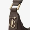 Bar Hobo Small Chocoladebruine Biker-leren schoudertas