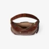 Bar Hobo Small Cognac Kigali schoudertas van leer met slangenprint Bar Hobo Small Cognac Kigali schoudertas van leer met slangenprint