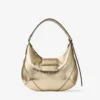 Bar Hobo Small Goud Vintage Metallic Leren Schoudertas Bar Hobo Small Goud Vintage Metallic Leren Schoudertas