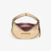 Bar Hobo Small Goud Vintage Metallic Leren Schoudertas Bar Hobo Small Goud Vintage Metallic Leren Schoudertas