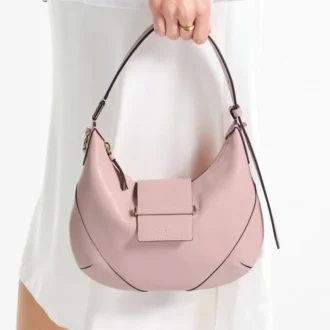 Bar Hobo Small Rose Biker leren schoudertas