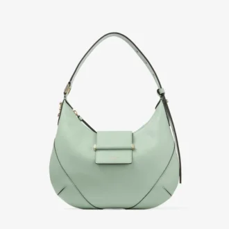 Bar Hobo Small Verde Biker leren schoudertas