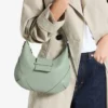 Bar Hobo Small Verde Biker leren schoudertas Bar Hobo Small Verde Biker leren schoudertas