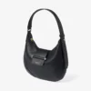 Bar Hobo Small Zwarte Biker-leren schoudertas Bar Hobo Small Zwarte Biker-leren schoudertas
