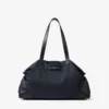 Bar Holdall Grote reistas van marien nylon met afwerking van glad kalfsleer