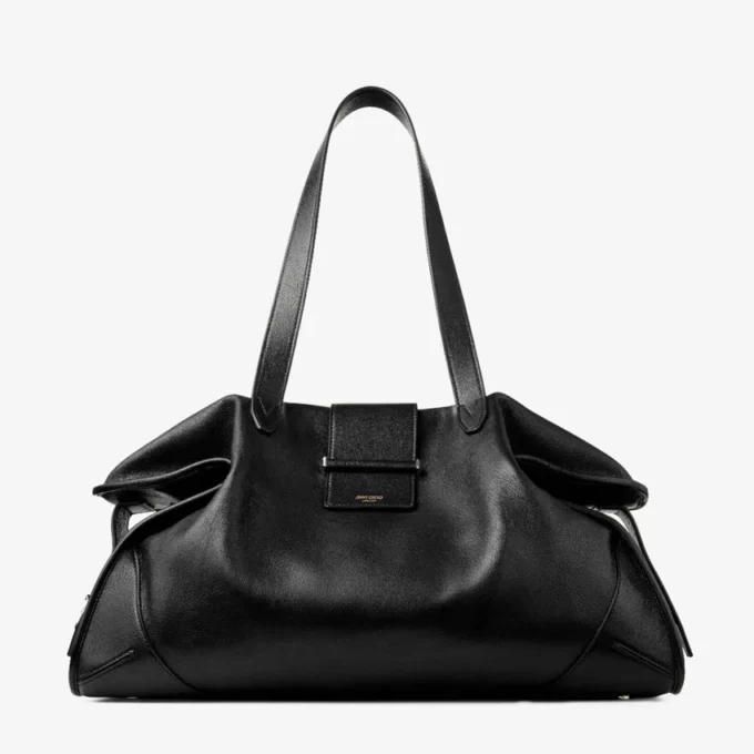 Bar Holdall Grote zwarte Biker leren reistas Bar Holdall Grote zwarte Biker leren reistas